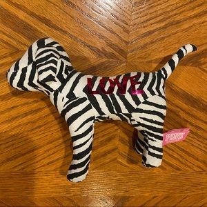 Free with $25 purchase Pink VS zebra LOVE dog